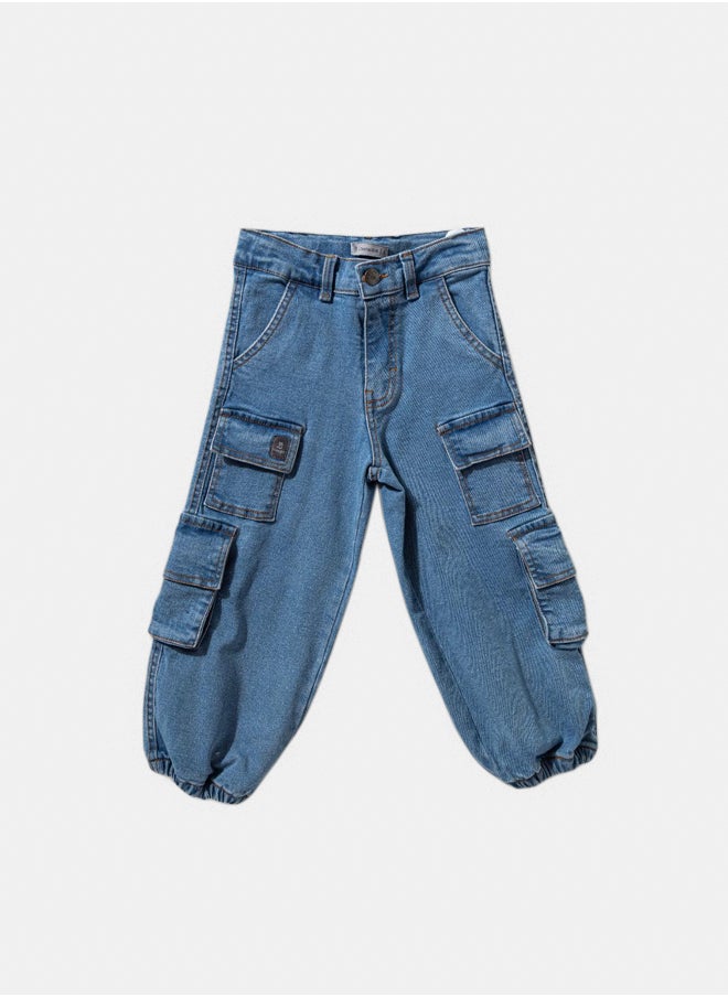 OWNKIDS - Kids Girls Jeans Denim Pants - Image 1