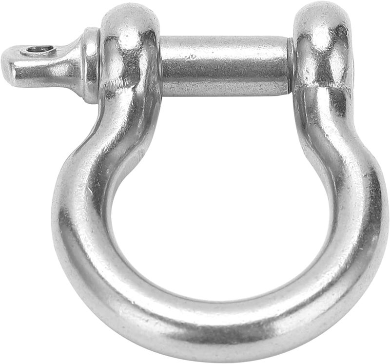 Sturdy 10Pcs Stainless Steel Load Shackle D Anchor for Various Industrial Applications M5, Heavy Duty UShape - Image 3