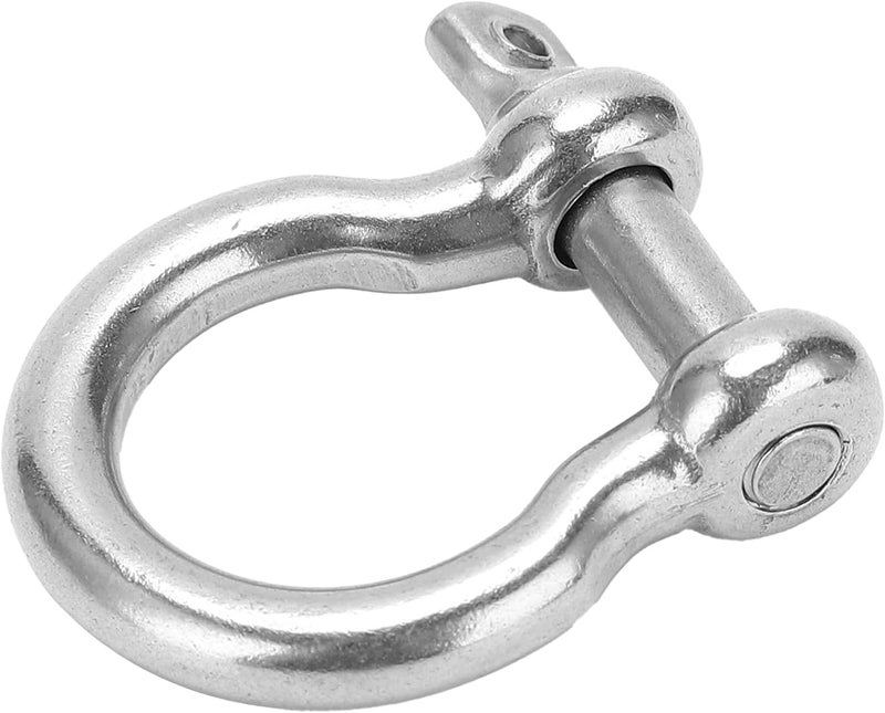 Sturdy 10Pcs Stainless Steel Load Shackle D Anchor for Various Industrial Applications M5, Heavy Duty UShape - Image 2