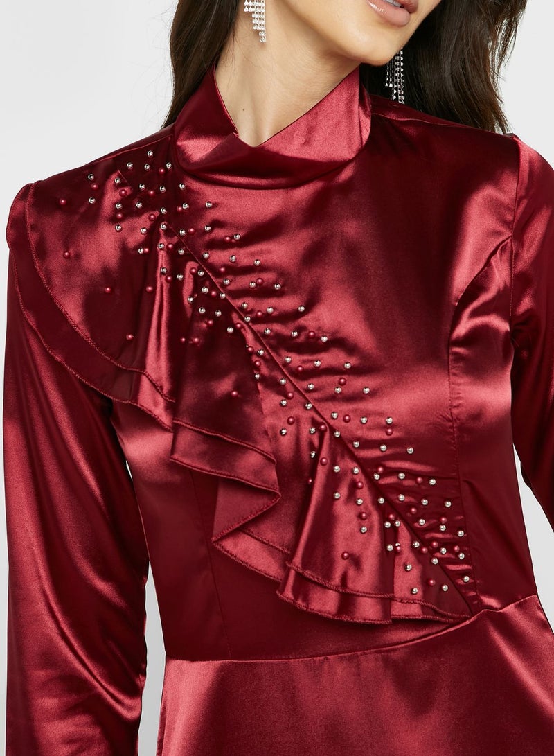 خزانة فستان بكشكش في الامام - Image 3