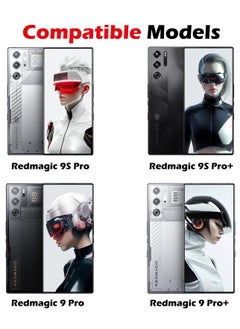 ماركة غير محددة لحالة ZTE Nubia Red Magic 9 Pro | غطاء Red Magic 9 Pro Plus من مادة TPU المقاومة للصدمات ووسائد هوائية للهاتف المحمول، غطاء خلفي لحماية عدسة الكاميرا، غلاف واقٍ من مادة البولي كربونات المختلطة المضادة  - Image 2