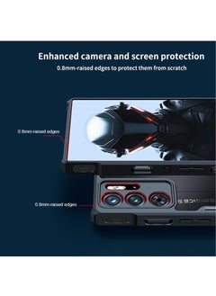 ماركة غير محددة لحالة ZTE Nubia Red Magic 9 Pro | غطاء Red Magic 9 Pro Plus من مادة TPU المقاومة للصدمات ووسائد هوائية للهاتف المحمول، غطاء خلفي لحماية عدسة الكاميرا، غلاف واقٍ من مادة البولي كربونات المختلطة المضادة  - Image 3