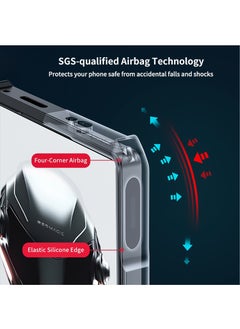 ماركة غير محددة لحالة ZTE Nubia Red Magic 9 Pro | غطاء Red Magic 9 Pro Plus من مادة TPU المقاومة للصدمات ووسائد هوائية للهاتف المحمول، غطاء خلفي لحماية عدسة الكاميرا، غلاف واقٍ من مادة البولي كربونات المختلطة المضادة  - Image 4