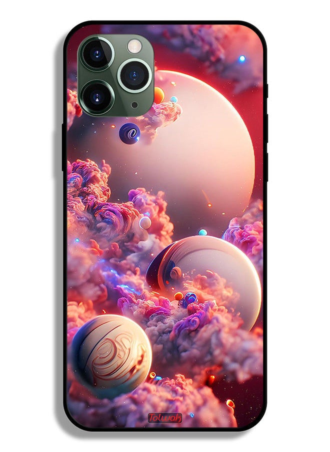 Tolwak Apple iPhone 11 Pro Max Protective Case Clouds Abstract Art  - Image 2
