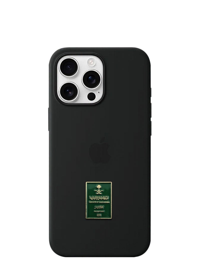 قطعتين من ملصقات معدنية على شكل جواز سفر سعودي للجوال أو أي سطح أملس - Image 3