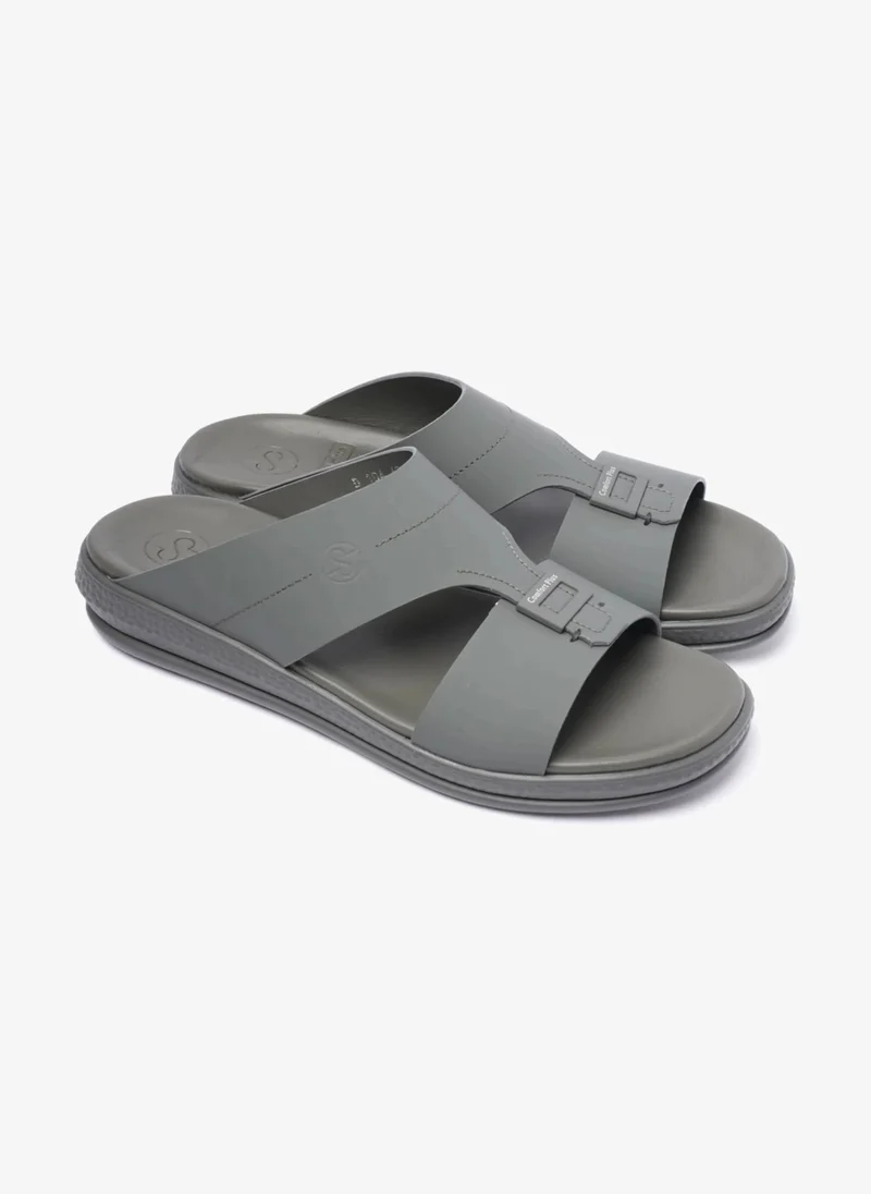 Comfort Plus COMFORT PLUS TIMELESS DESIGN STRAP MENS SANDALS GREY