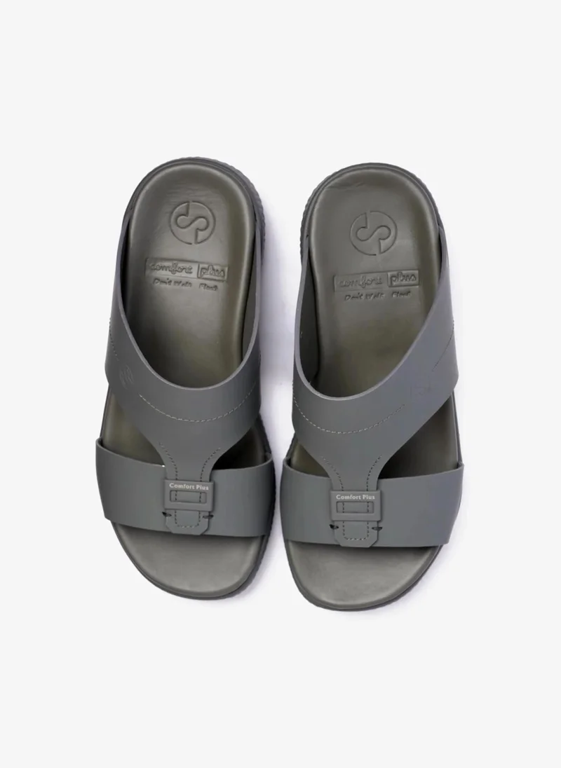 Comfort Plus COMFORT PLUS TIMELESS DESIGN STRAP MENS SANDALS GREY