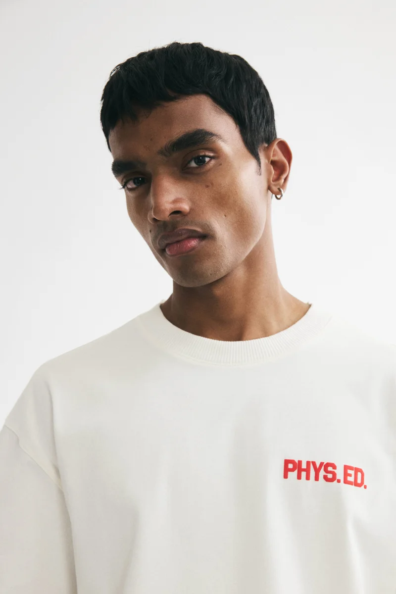 H&M  Oversized Fit Printed T-shirt for Men | Best Price UAE