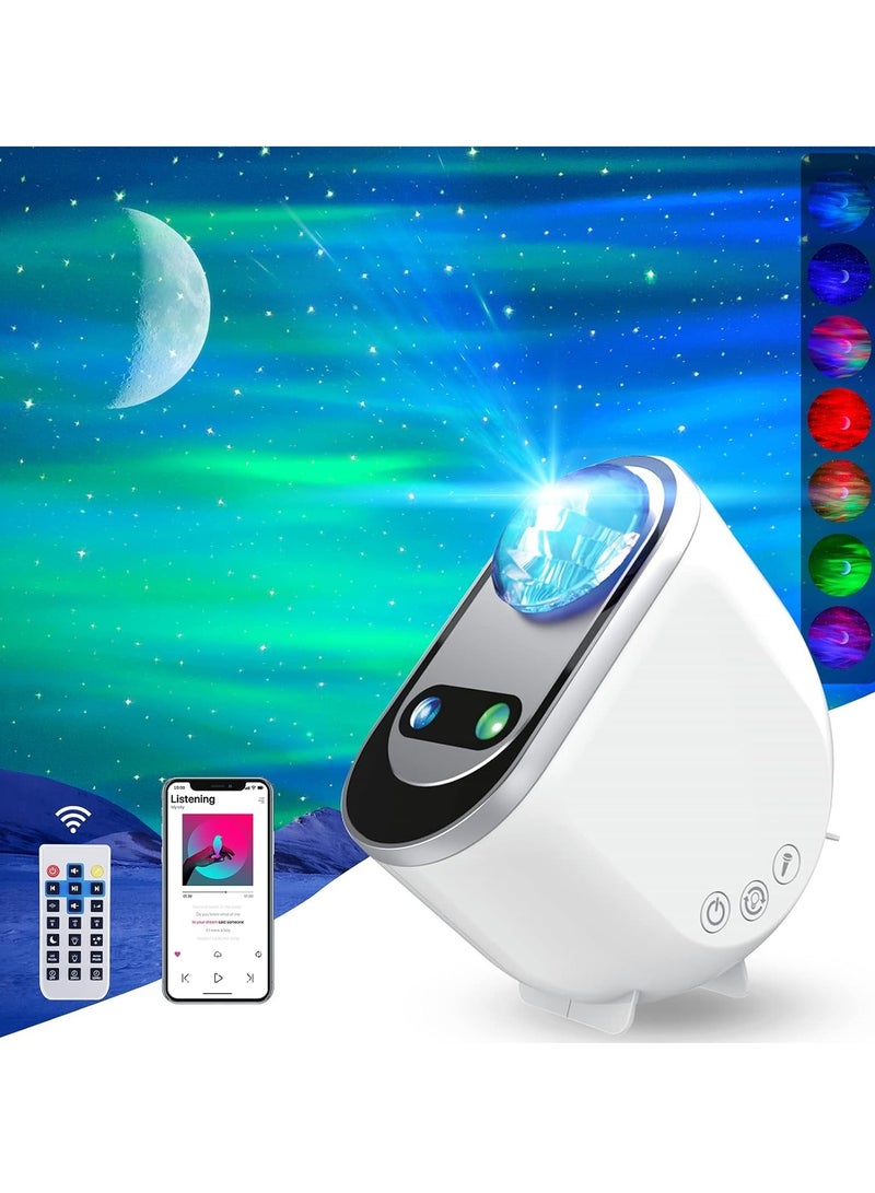 Galaxy Aurora Projector – 3-in-1 LED Northern Lights Star Projector with Bluetooth Speaker and White Noise  - Image 1