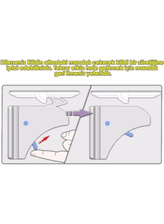 Agubugu Baby - Magnetic Hidden Cabinet Lock - 2 Locks + 1 Key  - Image 4