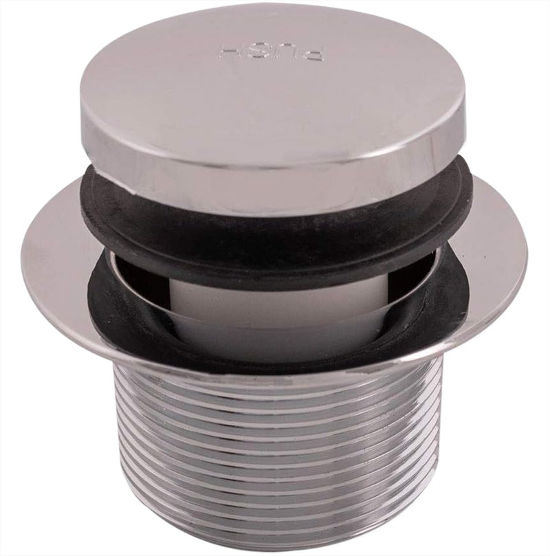 EZFLO Eastman TipToe Bath Drain Assembly Kit with Flange and Drain Washer 112 Inch x 115 Inch Coarse Thread Chrome Plated 35235 - Image 1