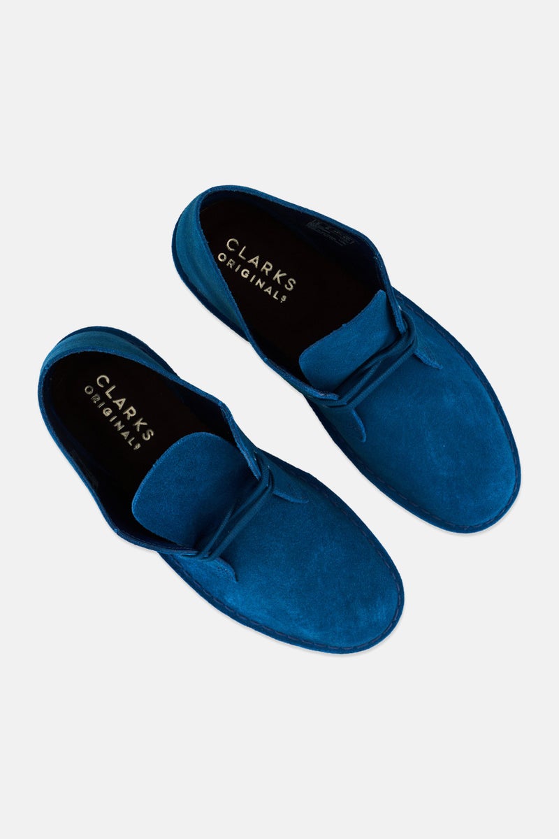 clarks Men Desert Lace Up Ankle Boots, Teal Blue - Image 4