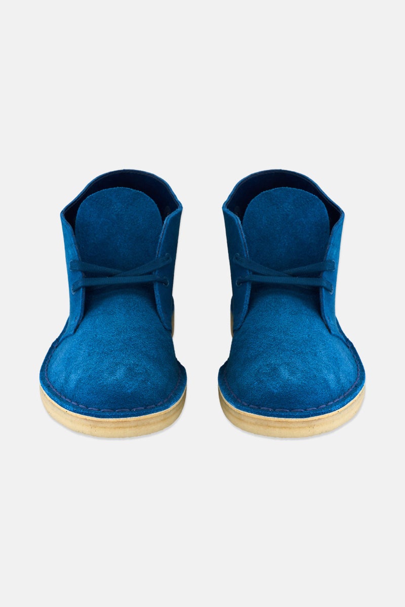 clarks Men Desert Lace Up Ankle Boots, Teal Blue - Image 3