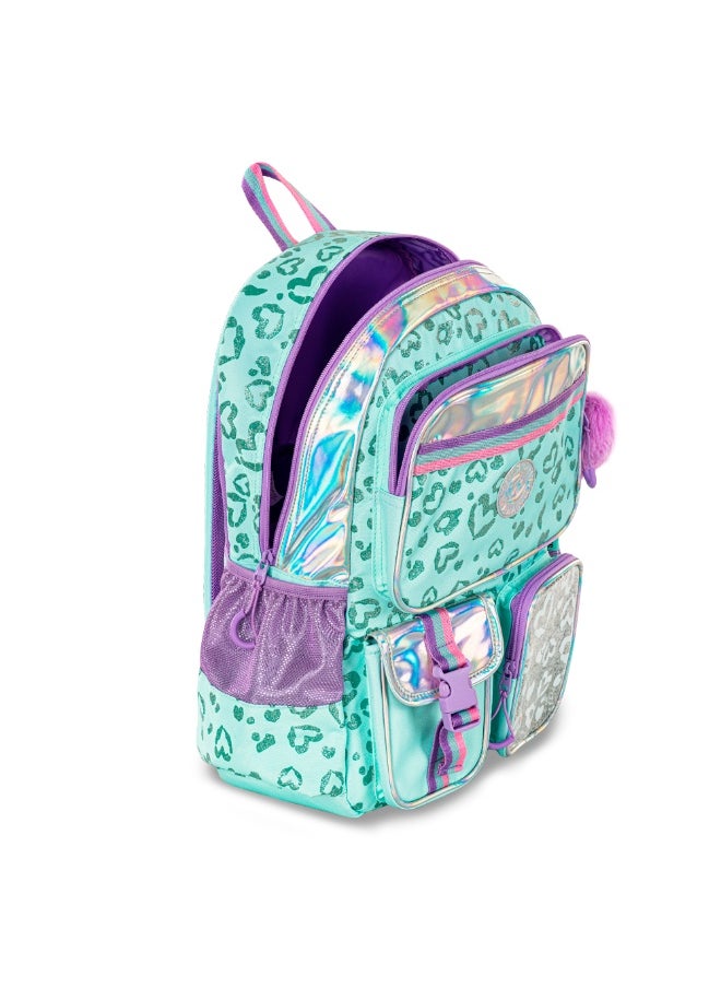 Eazy Kids Eazy Kids 17" School Bag Set of 3 w/ Lunch Bag and Pencil Pouch - Love Green  - Image 5