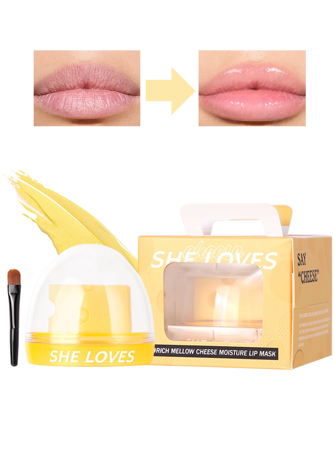 She Loves Cheese Moisture Lip Mask Rich Mellow Temperature Change ...