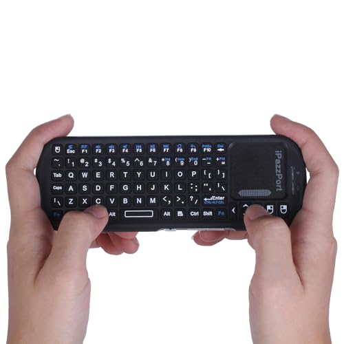 iPazzPort 2.4G Mini Wireless Keyboard with Touchpad Mouse Combo, Lightweight Portable Keyboard Controller, Compatible with Android TV Box/PC/Tablets/PS4/Raspberry Pi 3/HTPC KP-810-19S - Image 1