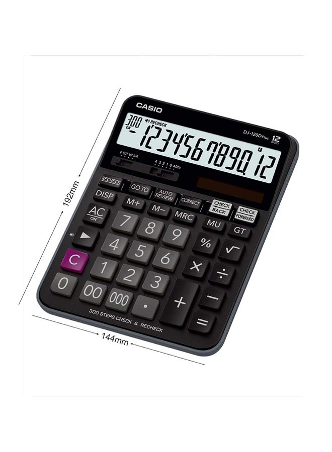 CASIO Plus Power Practical Calculator DJ-120DPLUS-WA-DPW Black - Image 5