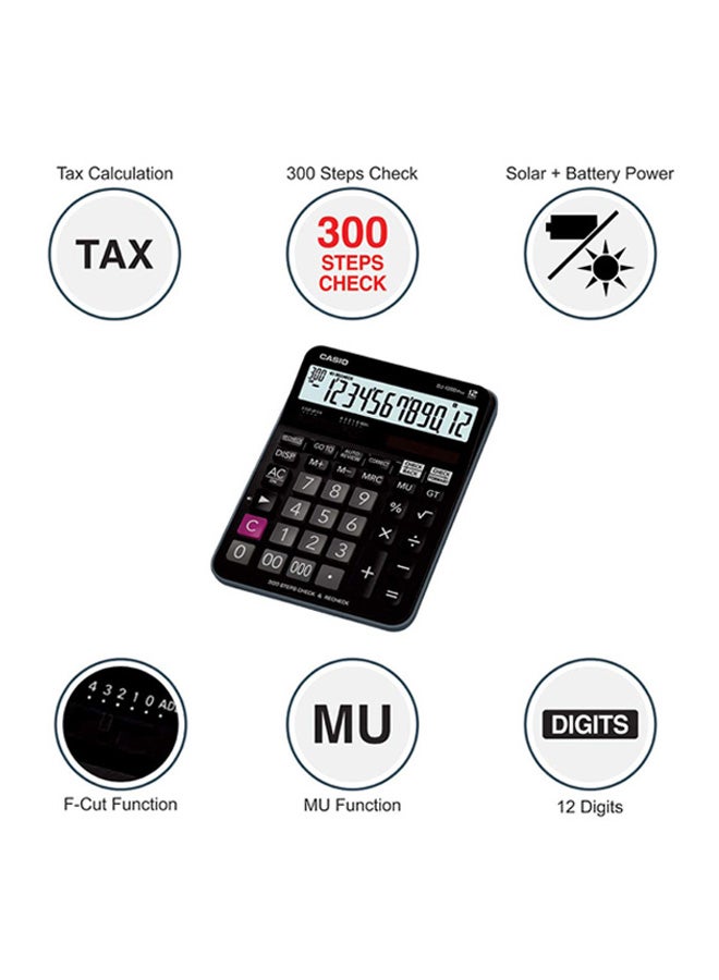 CASIO Plus Power Practical Calculator DJ-120DPLUS-WA-DPW Black - Image 2