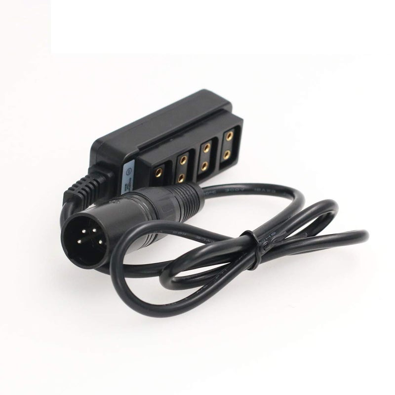 SZRMCC Anton-Bauer Battery 4 Pin XLR to 4 Port D tap P Tap Splitter Cable for ARRI RED/TVLOGIC Camera - Image 5
