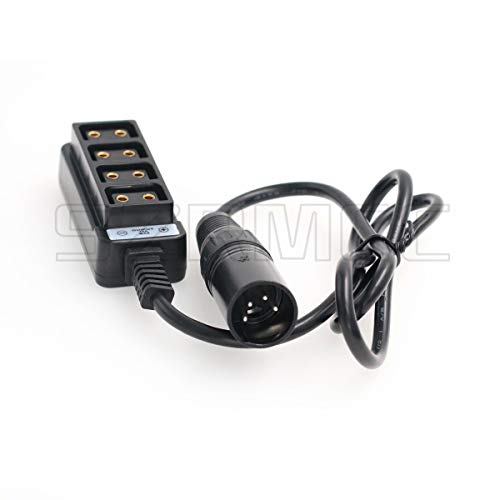 SZRMCC Anton-Bauer Battery 4 Pin XLR to 4 Port D tap P Tap Splitter Cable for ARRI RED/TVLOGIC Camera - Image 3
