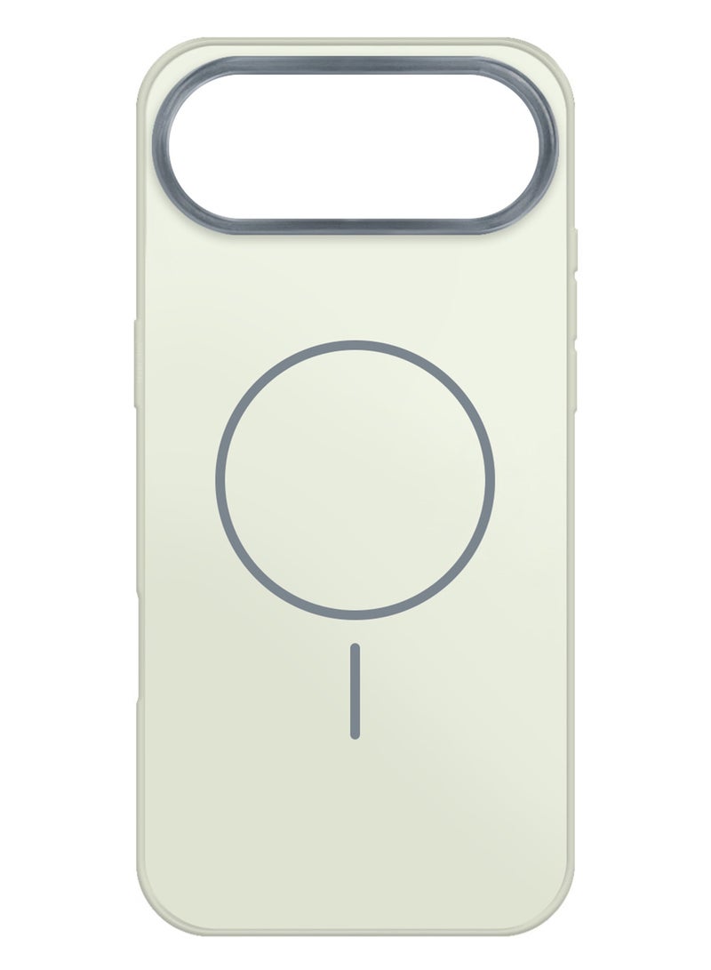 Hard TPU Case Cover for Apple iPhone 17 Air - Full Edge Coverage - Anti-Fingerprint and Glossy - MagSafe Compatible - Off White - Image 4