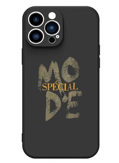 Protective Slim Fit Case Liquid Silicone Cover with Full Body Protection Anti-Scratch Shockproof Case For iPhone 15 Pro Max Black - Mode special