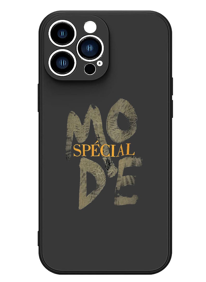 Theodor - Protective Slim Fit Case Liquid Silicone Cover with Full Body Protection Anti-Scratch Shockproof Case For iPhone 15 Pro Max Black - Mode special - Image 1