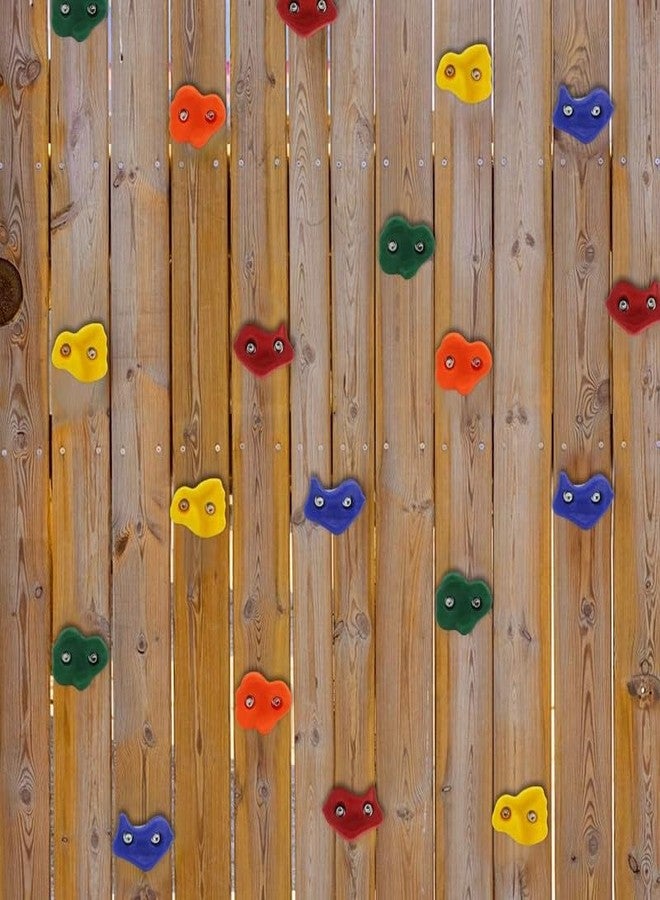 CHARMING TREASURES Multisize Rock Climbing Holds Play Set for Kids, Adult Wall Climbing Stone for DIY Children Playground Wall/Wood Block (Pack of 24) - Image 4