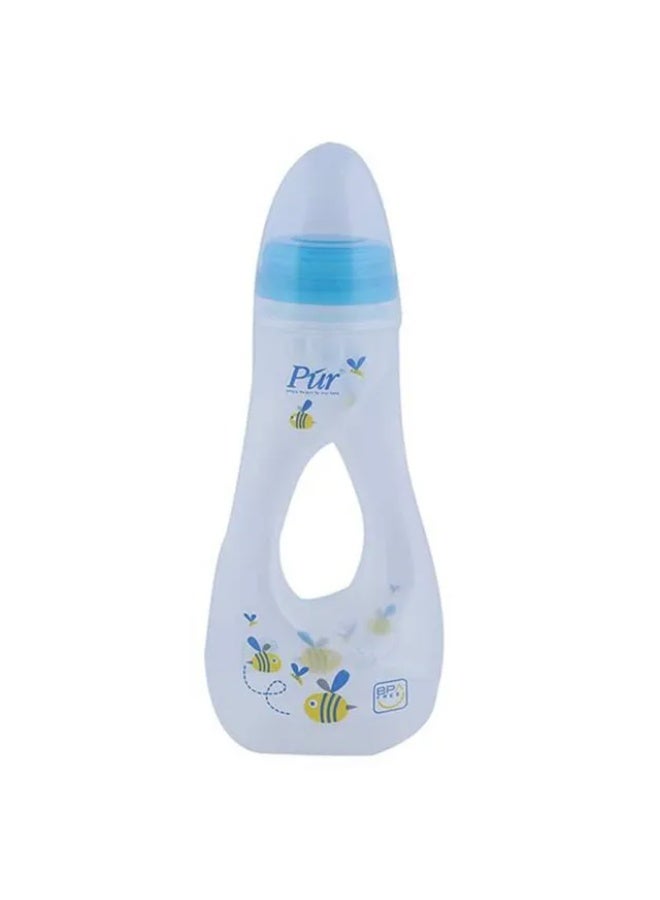 Pur 250ml twist-grip baby bottle - easy-grip design, medical-grade silicone nipple, BPA free - Image 2