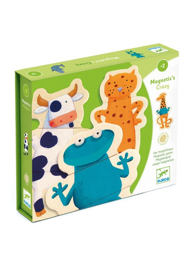 DJECO Wooden Magnetic Crazy Animals - Image 2