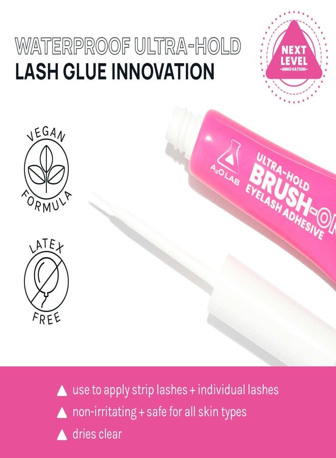AOA STUDIO A2O Lab Ultra-Hold Brush-On Eyelash Adhesive, Clear, Waterproof, Latex-Free (1) - Image 3