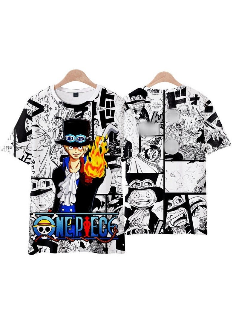 KUYING Summer One Piece Print Loose Short Sleeved Shirt  - Image 1