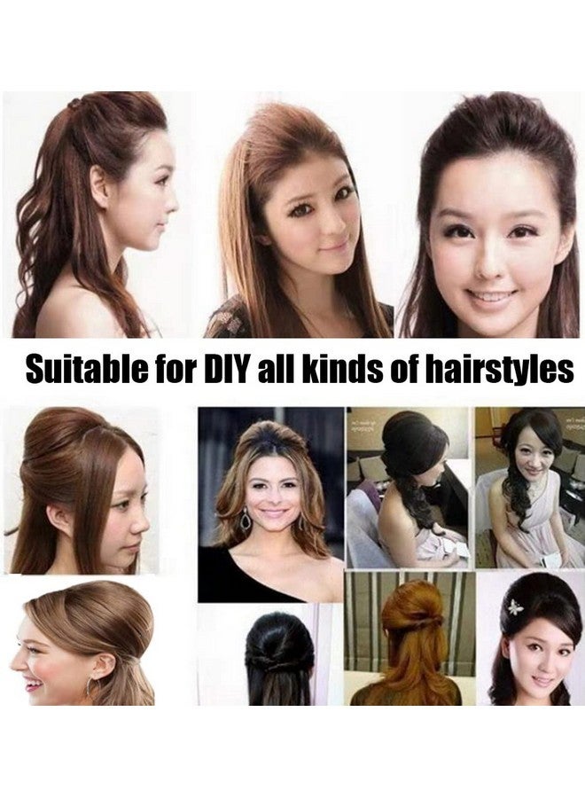 ericotry 3Pcs Hair Volume Bump Inserts with Invisible False Hair Clips and Fluffy Pads - DIY Hairstyle Styling Tool Set for Women in Dark Brown - Image 5