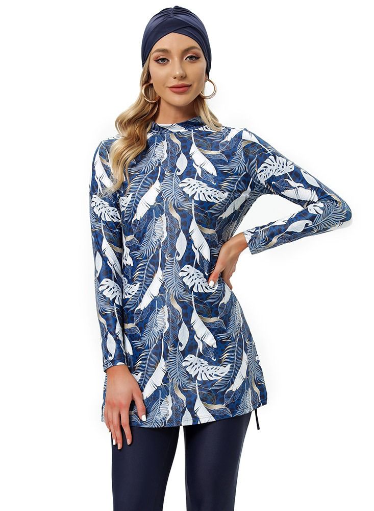 Loquat Printed Muslim Women's Conservative Swimwear - Image 1