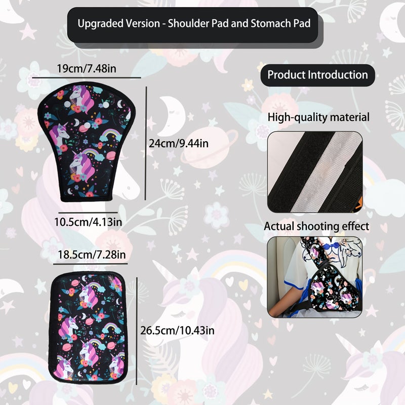 Car Interior Seat Safety Shoulder and Belly Protector Set Planet Polyester Seat Belt Fixation Suitable For All Car Models - Image 2