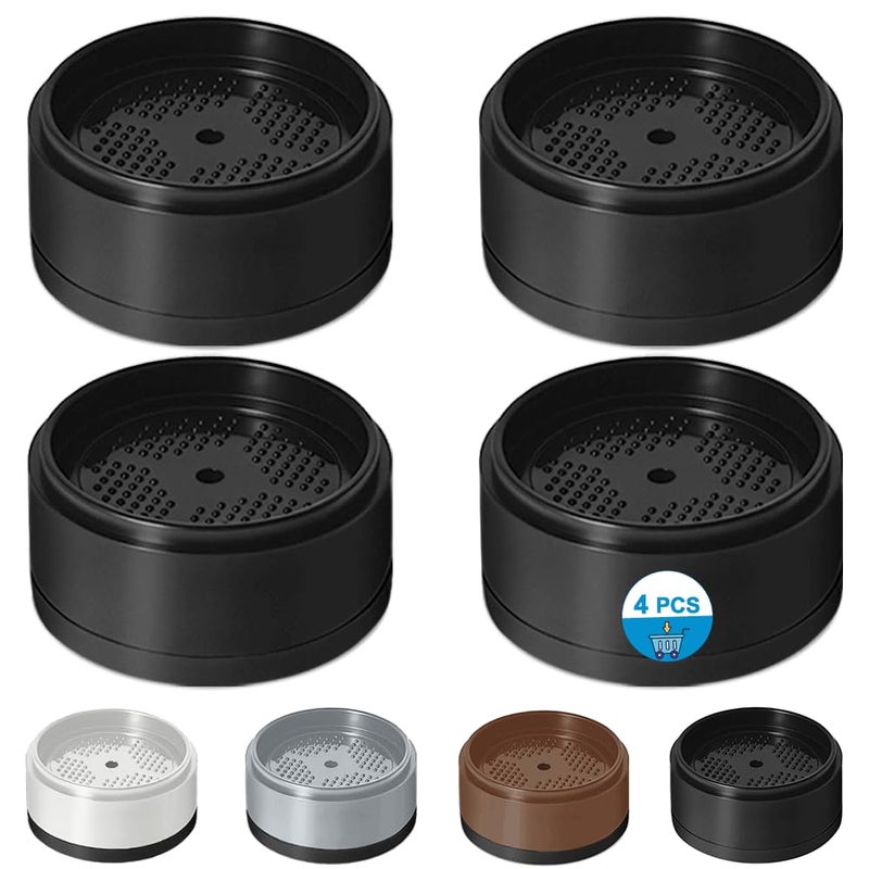 EGTTGIN Bed Risers 1 inch, 2 inch, 3 inch, 4 inch Heavy Duty, Adjustable Furniture Riser for Table Desk Couch Sofa Chair Refrigerator Washing Machine, Stackable Bed Raisers Blocks (Black 4 Pack, 1 inch) - Image 1