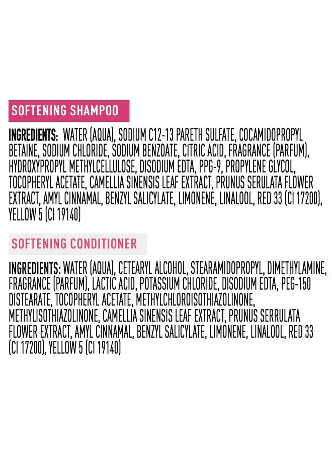 Suave Suave Shampoo & Conditioner Set, Wild Cherry Blossom - Everyday Softening Formulas with Cherry Blossom Extract & Vitamin E, 22.5 Oz Ea (2 Piece Set)  - Image 5