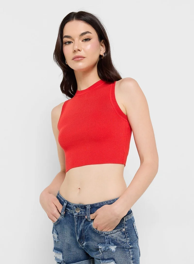 Ginger Lightweight Fine Knit Sweater Vest