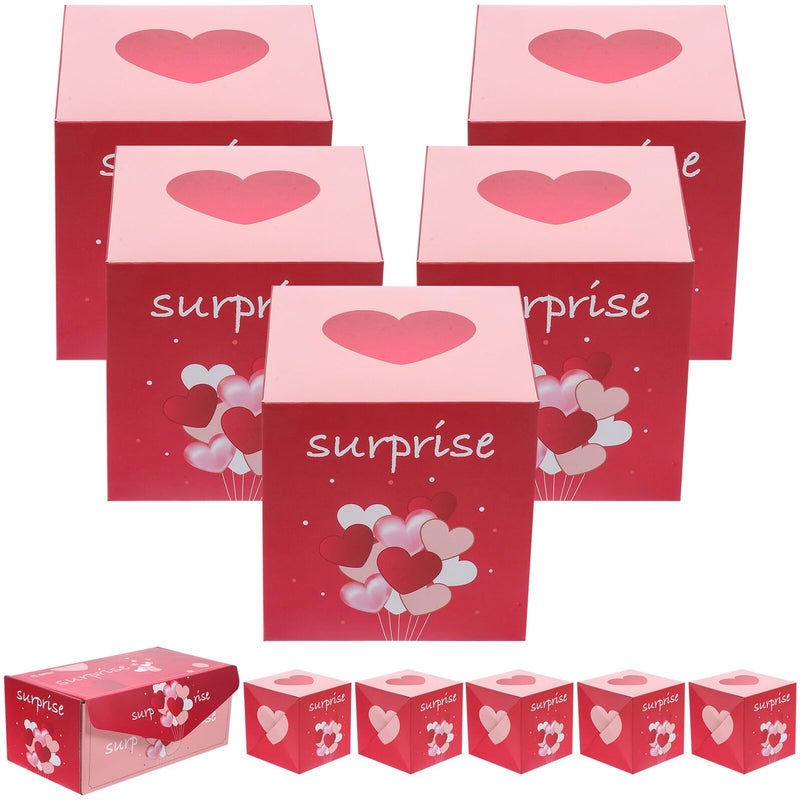 Folding Heart Shaped Candy Bouncing Box Set 10 Pieces With Gift Bag For Party Favors - Image 2