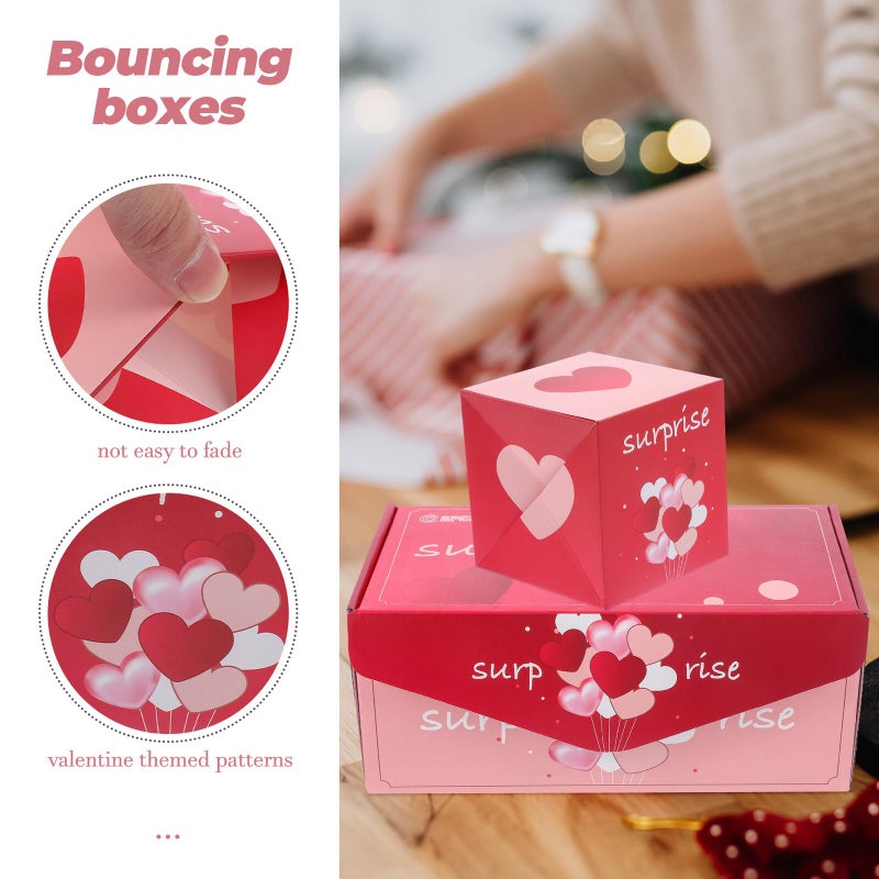 Folding Heart Shaped Candy Bouncing Box Set 10 Pieces With Gift Bag For Party Favors - Image 4