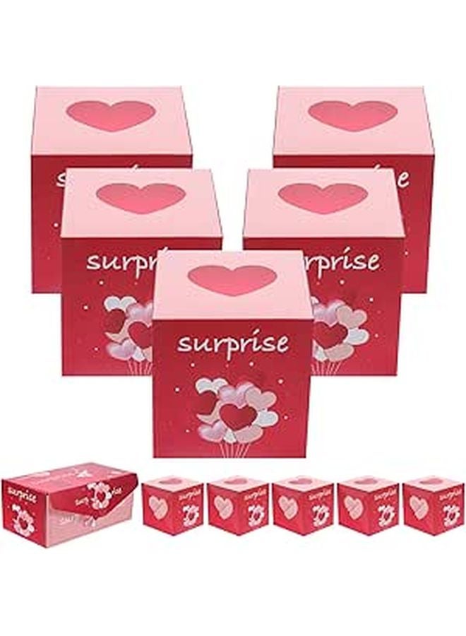 Folding Heart Shaped Candy Bouncing Box Set 10 Pieces With Gift Bag For Party Favors - Image 1