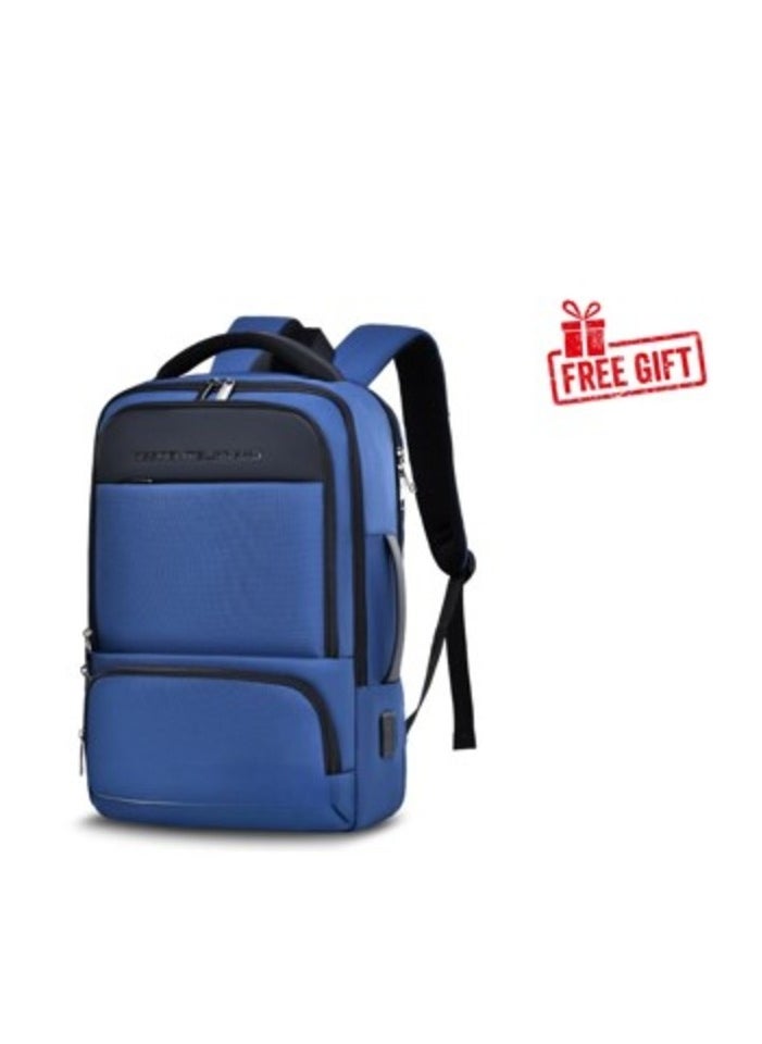 Generic Blue Laptop Backpack (Multicolour)  - Image 1