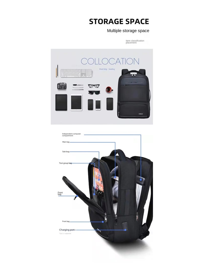 Generic Blue Laptop Backpack (Multicolour)  - Image 2