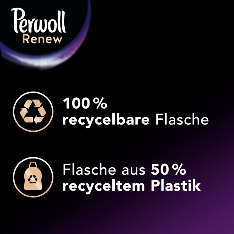 Perwoll Renew Black, Detergent For All Dark Colors, Strengthens Fibers and Improves Color (25 Washes) - Image 4