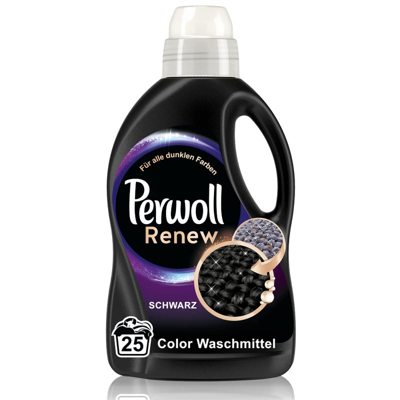 Perwoll Renew Black, Detergent For All Dark Colors, Strengthens Fibers and Improves Color (25 Washes) - Image 1