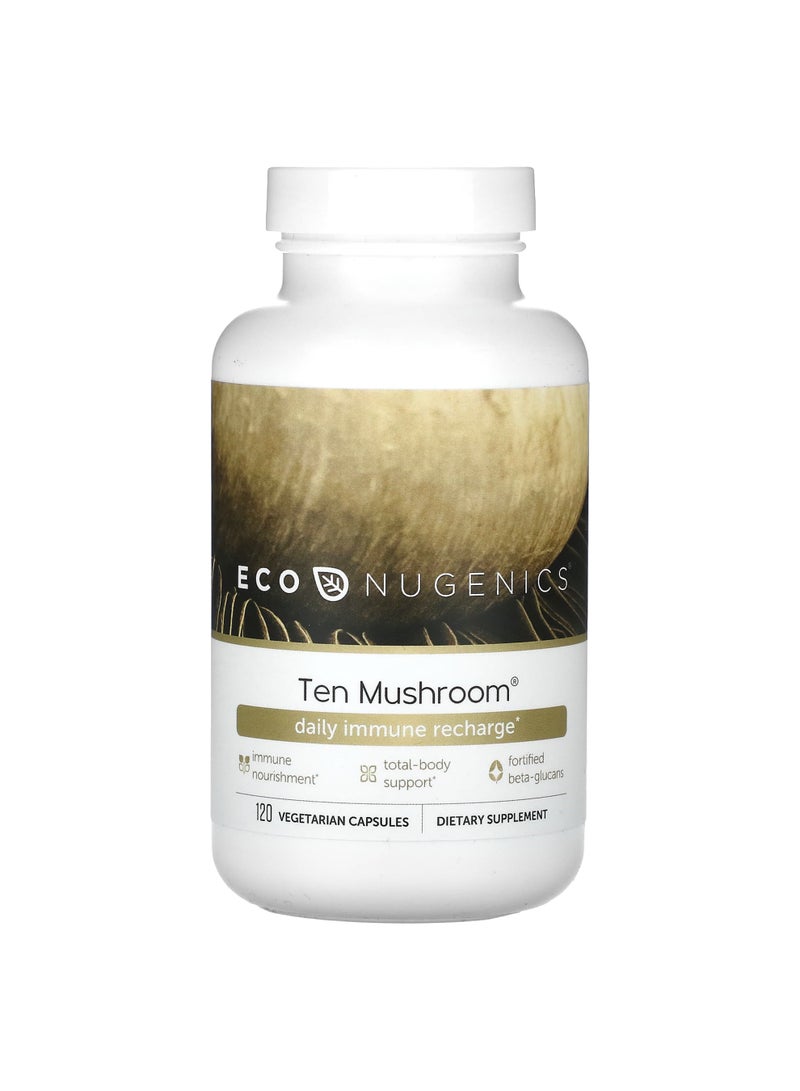 Ten Mushroom, 120 Vegetarian Capsules