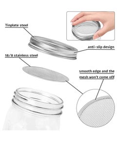 Y&D 4 Pcs Stainless Steel Sprouting Jar Lid Kit, Mesh Strainer Seed Germinator Making Organic Sprout Seeds in House and Kitchen  - Image 3