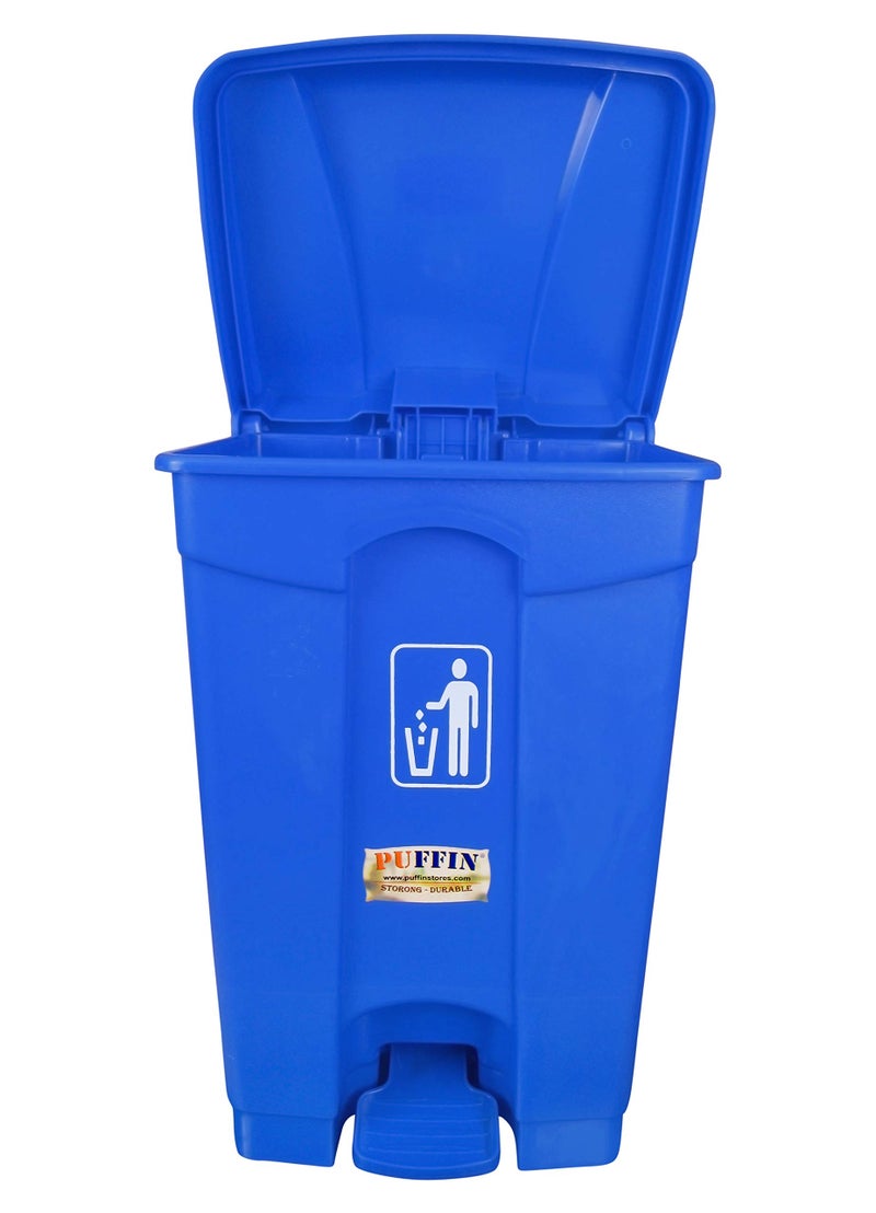 PUFFIN Pedal Dustbin 60 Litre Plastic Blue Color - Image 4