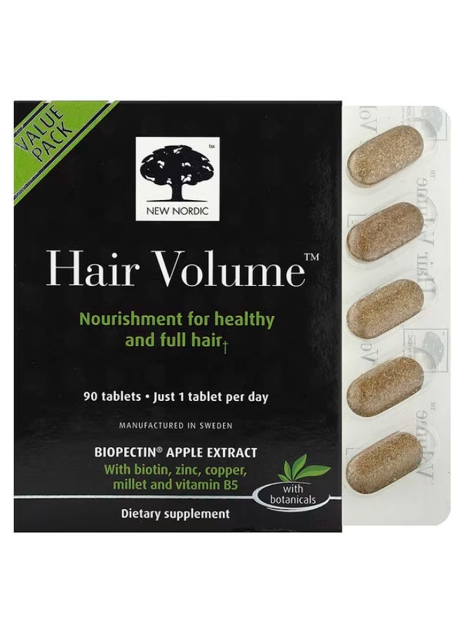 New Nordic, Hair Volume , 90 Tablets