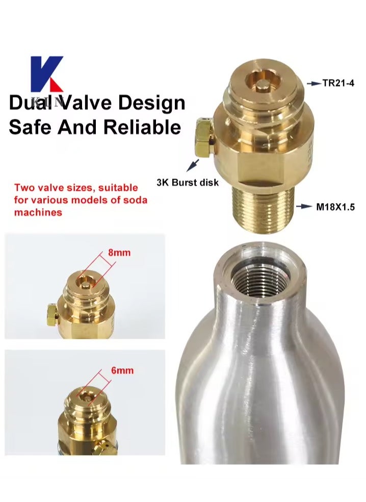 Generic - 60L CO2 Cylinder for Soda and Sparkling Water Machine, Cylinder is Full - Image 1